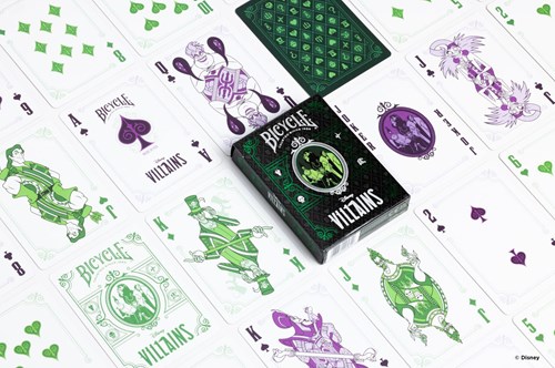 Bicycle playing cards Villains green and purple - card game for adults-3