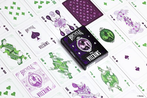 Bicycle playing cards Villains green and purple - card game for adults-2