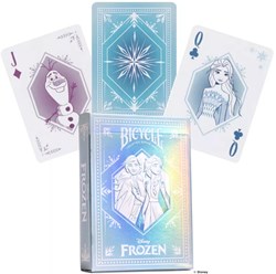 Bicycle playing cards Disney Frozen blue - premium poker deck