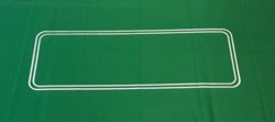 HOT Sports + Toys poker mat green felt oval 93x182cm casino