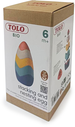 Tolo Bio stacking and nesting tower - educational baby toy made of bioplastic-3