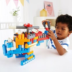 PolyM building blocks City Airport airport set 142-piece plastic