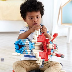 PolyM building blocks space Adventure Rocket 138-piece toy set