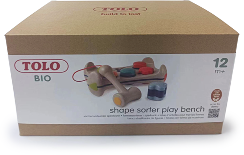 Tolo Bio toy hammer bench educational shape sorter multicolor-2