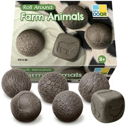 Yellow Door clay rollers farm animals - educational toy set
