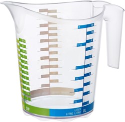 Rotho measuring jug DOMINO 2 litre transparent plastic kitchen helper