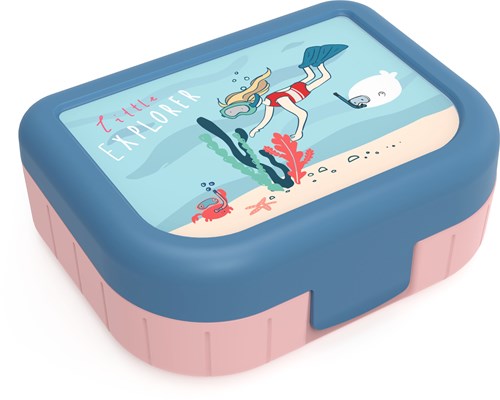 Rotho lunchbox kids pink 1L - practical lunch container for children