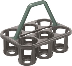 Rotho bottle rack basic anthracite - Plastic bottle holder 6 bottles