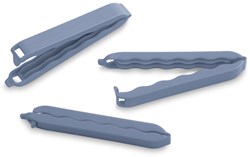 Rotho food bag clips large 10 pcs blue - sustainable sealing clips