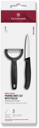 Victorinox paring knife and Y-peeler set black - kitchen tool