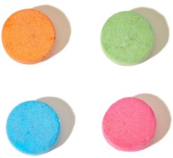 Mini U bath toy Fizzy Plops - bath bombs for kids - colourful bath fun