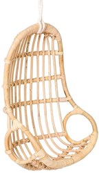 Poppie Toys rattan doll hanging chair egg natural - sustainable toy