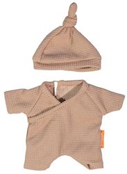 Miniland doll pyjamas with hat - doll clothes 21cm multicolor