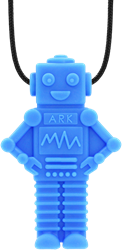 ARK Therapeutic chew necklace sensory toy for kids and adults - extra tough - Royal Blue Speelse, robotvormige kauwketting met veel textuur voor sensorische zoekers.
