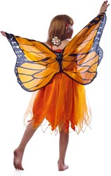 Dreamy Dress-Ups dress costume with wings orange size S 4-6 years