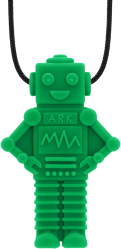 ARK Therapeutic chew necklace sensory toy for kids and adults Speelse, robotvormige kauwketting met veel textuur voor sensorische zoekers.