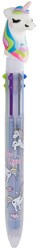 Multicolor unicorn pen with unicorn head and cheerful colors