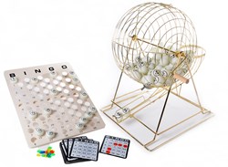 HOT Games Bingomolen XL large copper 50 cm 75 balls