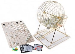 HOT Games Bingomolen XL large copper 50 cm 75 balls