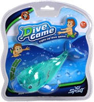 Dive dolphin blue toy with light - underwater play fun