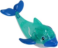 Dive dolphin blue toy with light - underwater play fun-3