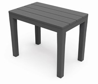 ProGarden side table anthracite plastic garden furniture 60x39x45 cm