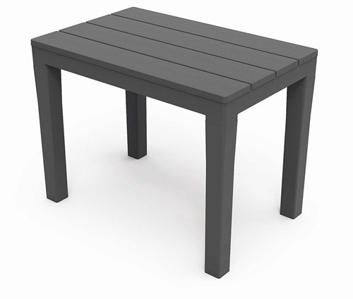 ProGarden side table anthracite plastic garden furniture 60x39x45 cm