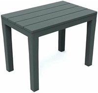 ProGarden side table anthracite plastic garden furniture 60x39x45 cm-3