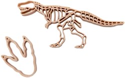 Grennn dino and footprint cutter - Dinosaur toy cookie cutters