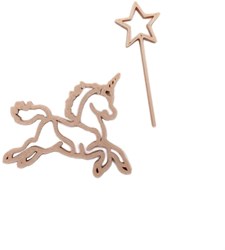 Grennn unicorn and magic wand cutter toy magical sand