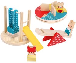 Petit Collage wooden play set park - educational FSC wood toy