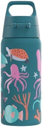 SIGG water bottle Blue World 0.5l - child-friendly stainless steel bottle
