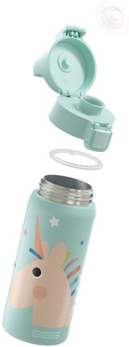 SIGG water bottle Uni-Stars 0.5l - insulated kids stainless steel bottle-2