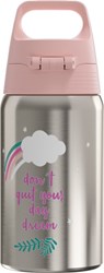 SIGG Kids Water Bottle Skate 0.5l - Grey - BPA-Free - Reusable