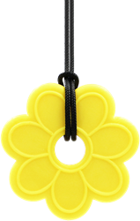 ARK Therapeutic chew necklace flower yellow toy for children Robuuste, bloemvormige kauwketting voor stevige kauwers die orale sensorische input zoeken.