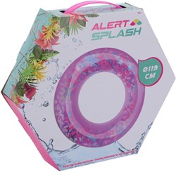 Alert Swim Ring Splash with Feathers - Multicolor - 119 cm - Pool Float