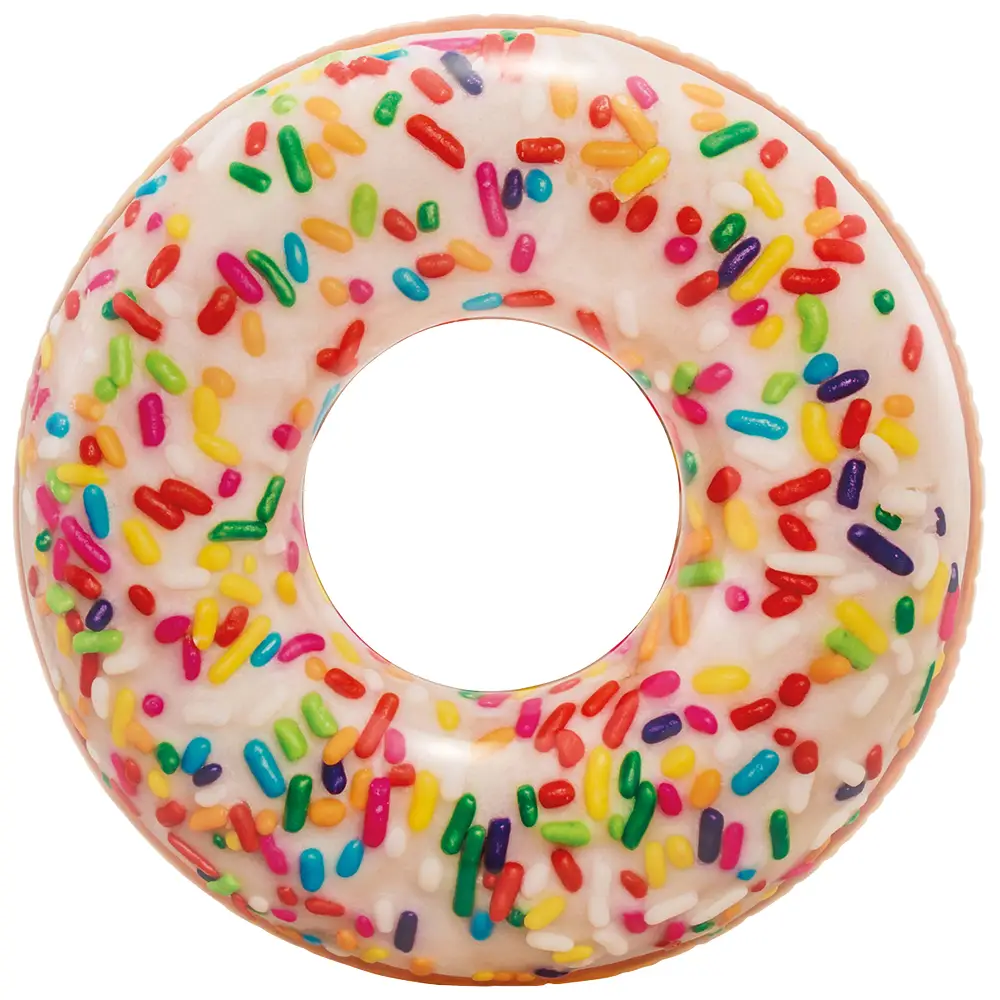 Intex swim ring donut sprinkles 114 cm pool beach water fun