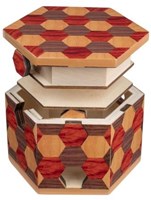 Philos puzzle box honeycomb brain teaser gift storage box-2
