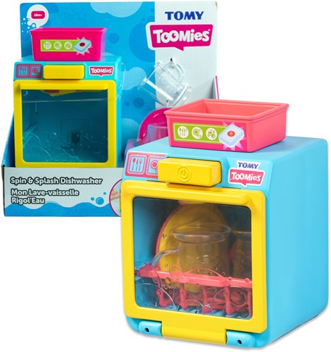 Tomy bath toy Spin & Splash Dishwasher with accessories