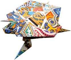 Fridolin origami turtles craft paper 20 sheets 15x15 cm cardboard