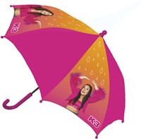 K3 umbrella fuchsia - children's umbrella with cheerful K3 print