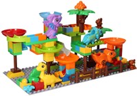 Lobbes building set marble run dino - colorful building blocks toy-3