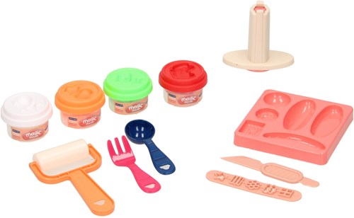 Clay set sandwich playset with 4 colors of clay and tools-2