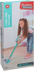 Lobbes toy vacuum cleaner cordless blue with attachments for kids