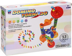 Domino Tornado marble run toy set 53-piece plastic
