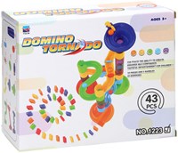 Domino Tornado marble run toy set 43-piece plastic
