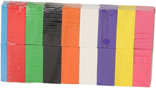 Wooden domino blocks toy set 50 pieces for children-3