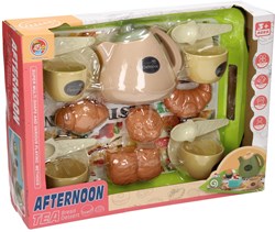 Tray pretend food breakfast and tea set toy for children