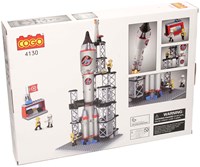 Construction set rocket launch station building blocks space toy 309pcs-3