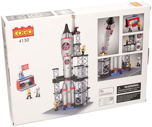 Construction set rocket launch station building blocks space toy 309pcs-3